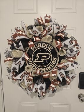 Purdue Football Wreath